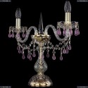 1410L/2/141-39/G/V7010 Хрустальная настольная лампа Bohemia Ivele Crystal