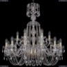 1402/12+6/300/XL-90/G Хрустальная подвесная люстра Bohemia Ivele Crystal