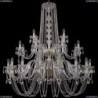 1402/16+8+4/460/2d/G Хрустальная подвесная люстра Bohemia Ivele Crystal