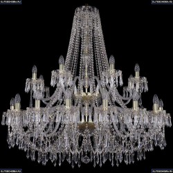 1403/20+10/400/2d/G Хрустальная подвесная люстра Bohemia Ivele Crystal