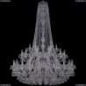 1409/24+12+6/460/h-174/2d/Ni Хрустальная подвесная люстра Bohemia Ivele Crystal