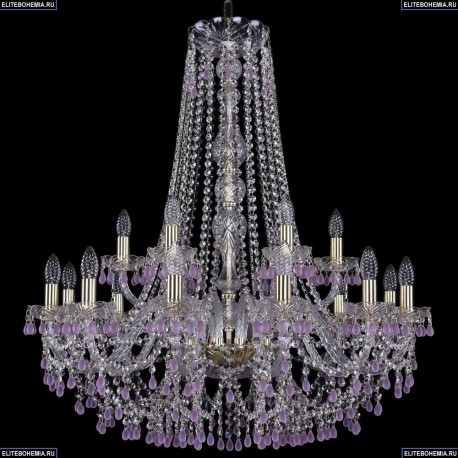 1410/12+6/300/h-95/G/V7010 Хрустальная подвесная люстра Bohemia Ivele Crystal