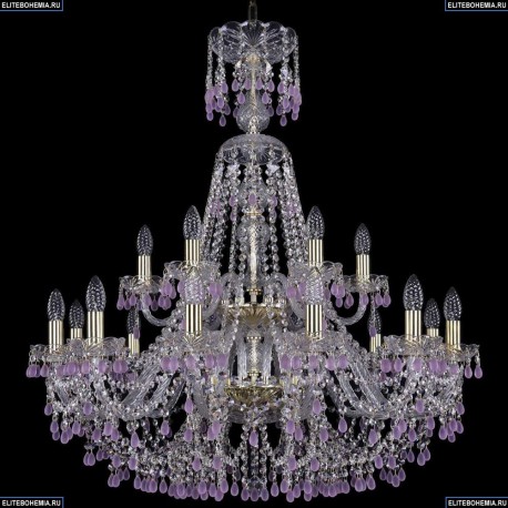1410/12+6/300/XL-95/2d/G/V7010 Хрустальная подвесная люстра Bohemia Ivele Crystal