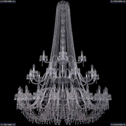 1410/20+10+5/530/h-200/3d/Ni/V0300 Хрустальная подвесная люстра Bohemia Ivele Crystal