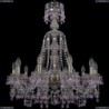 1410/10/240/XL-74/Pa/V7010 Хрустальная подвесная люстра Bohemia Ivele Crystal