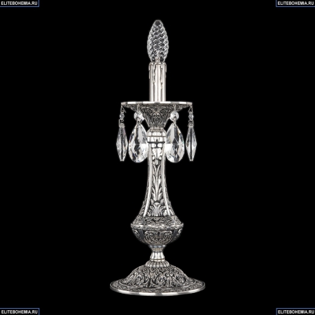 71100L/1-37 NB Настольная лампа под бронзу из латуни Bohemia Ivele Crystal