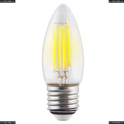 7029 (VG10-C1E27cold6W-F) Voltega Лампа светодиодная филаментная E27 6W 4000К, Свеча