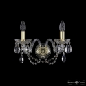 1402B/2/160 G Бра хрустальные Bohemia Ivele Crystal, 1402