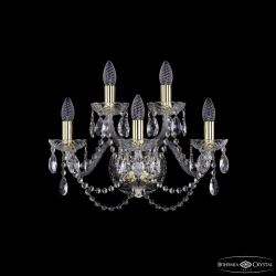 1402B/3+2/160 G Бра хрустальные Bohemia Ivele Crystal, 1402