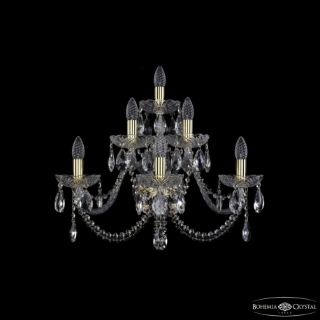 1402B/3+2+1/240/XL G Бра хрустальные Bohemia Ivele Crystal, 1402