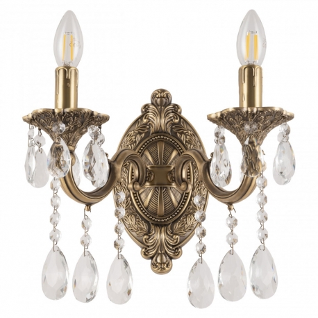 AL7801B10/2/175 A FP Бра с хрустальными подвесками Bohemia Ivele Crystal, Al7801