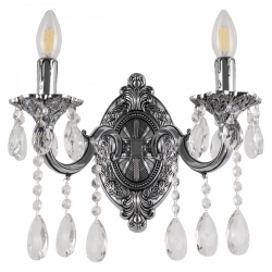 AL7801B10/2/175 A NB Бра с хрустальными подвесками Bohemia Ivele Crystal, Al7801