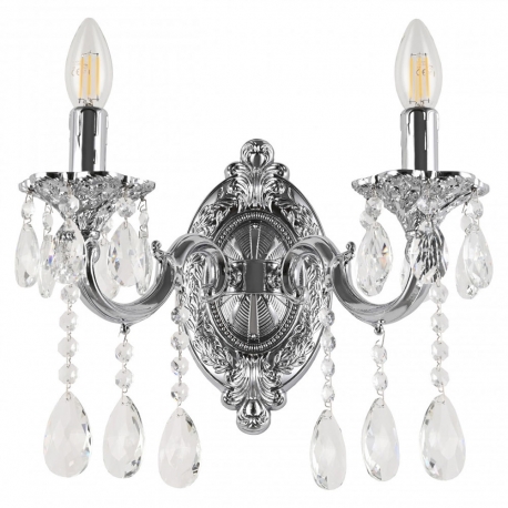 AL7801B10/2/175 A Ni Бра с хрустальными подвесками Bohemia Ivele Crystal, Al7801