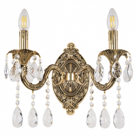 AL7901B10/2/175 A GB Бра с хрустальными подвесками Bohemia Ivele Crystal, Al7901