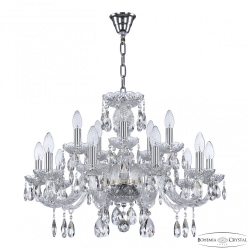 117/10+5/240 Ni Люстра хрустальная Bohemia Ivele Crystal, 117