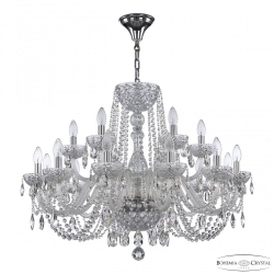 5402/12+6/300 Ni Clear/M-1F Люстра хрустальная Bohemia Ivele Crystal, 5402