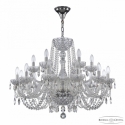 5402/12+6/300 Ni Clear/M-1F Люстра хрустальная Bohemia Ivele Crystal, 5402