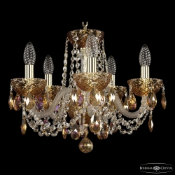 5402/5/141 G Amber/M-1F K777 Люстра хрустальная Bohemia Ivele Crystal, 5402