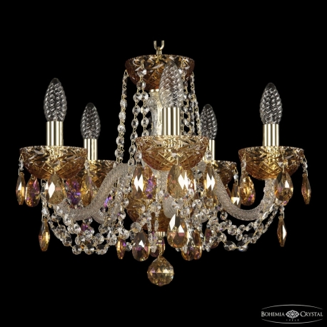 5402/5/141 G Amber/M-1F K777 Люстра хрустальная Bohemia Ivele Crystal, 5402