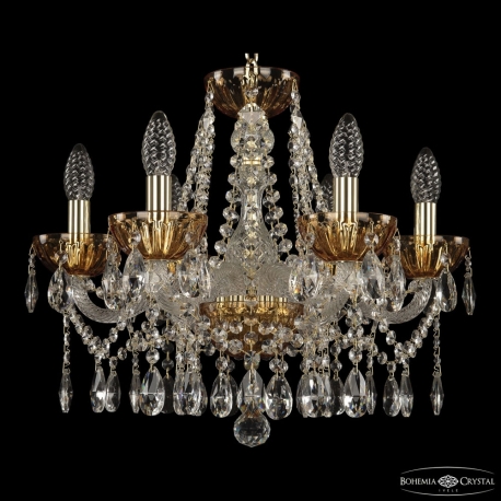 5413/6/165 G Amber/M-1H Люстра хрустальная Bohemia Ivele Crystal, 5413