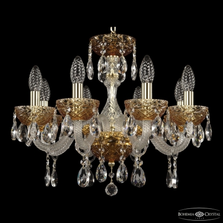 5417/8/165 G Amber/M-1F Люстра хрустальная Bohemia Ivele Crystal, 5417