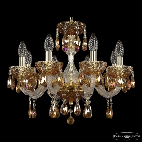 5417/8/165 G Amber/M-1F K777 Люстра хрустальная Bohemia Ivele Crystal, 5417