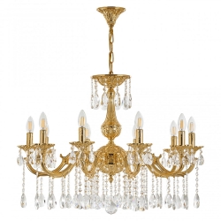 AL78101/10/250 A G Люстра с хрустальными подвесками Bohemia Ivele Crystal, Al7801