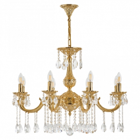AL78101/8/250 A G Люстра с хрустальными подвесками Bohemia Ivele Crystal, Al7801