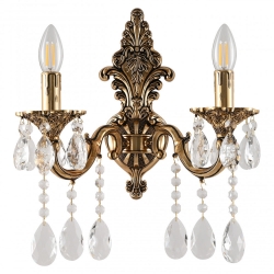AL7801B14/2/175 A GB Бра с хрустальными подвесками Bohemia Ivele Crystal, Al7801