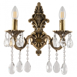 AL7801B14/2/175 A FP Бра с хрустальными подвесками Bohemia Ivele Crystal, Al7801