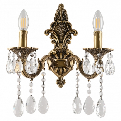 AL7801B14/2/175 A FP Бра с хрустальными подвесками Bohemia Ivele Crystal, Al7801