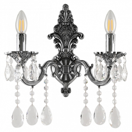 AL7801B14/2/175 A NB Бра с хрустальными подвесками Bohemia Ivele Crystal, Al7801
