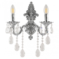 AL7801B14/2/175 B Ni Бра с хрустальными подвесками Bohemia Ivele Crystal, Al7801