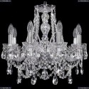 1411/8/160/Ni Хрустальная подвесная люстра Bohemia Ivele Crystal